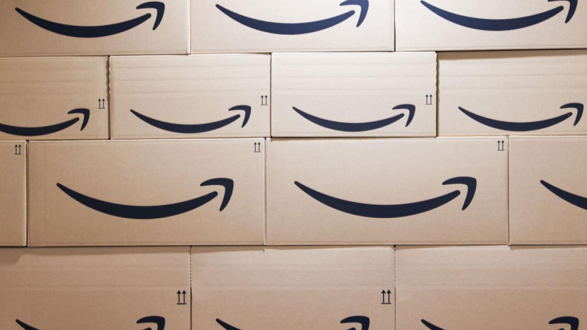 Boxes with the Amazon's logo