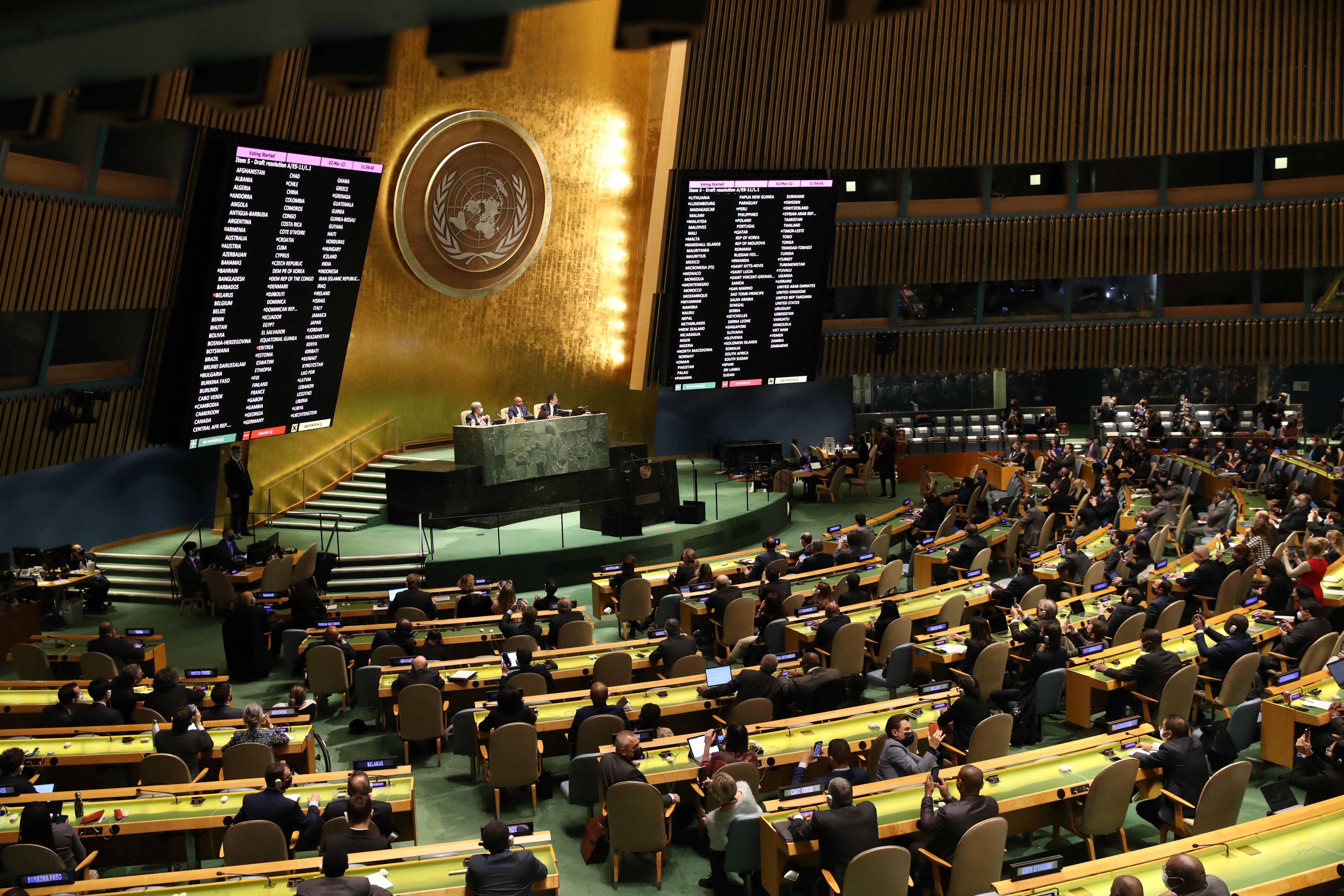 Ассамблея оон резолюции. Генассамблея ООН 2022. Генеральная Ассамблея ООН 2019. Зал Генеральной Ассамблеи ООН. Генассамблея ООН 2022 по Украине.