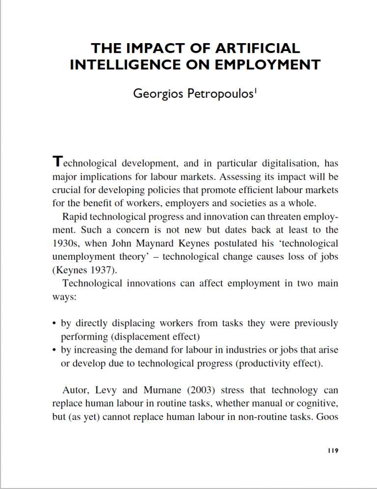 essay on ai taking over jobs